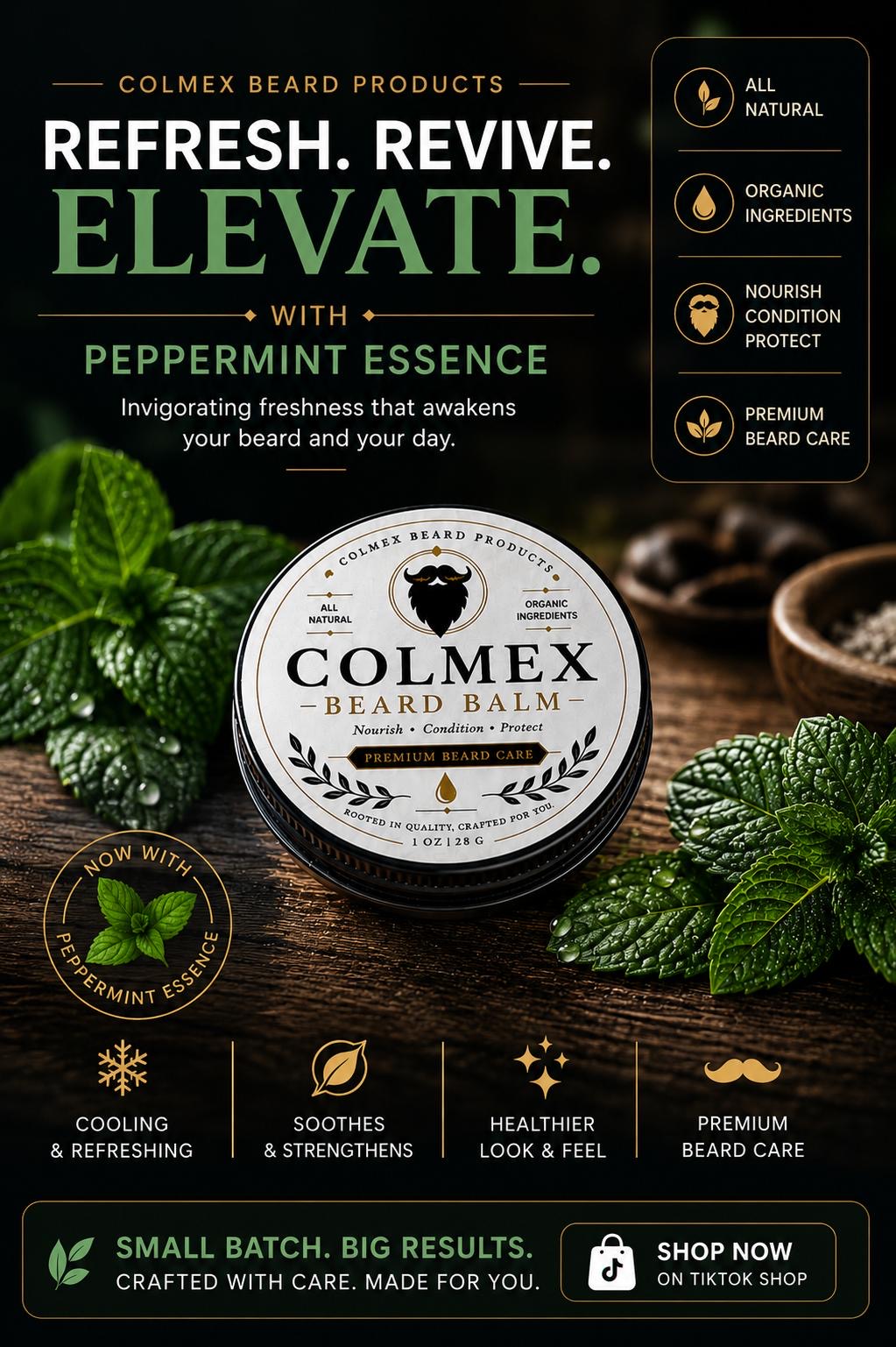 Peppermint Beard Balm 1oz