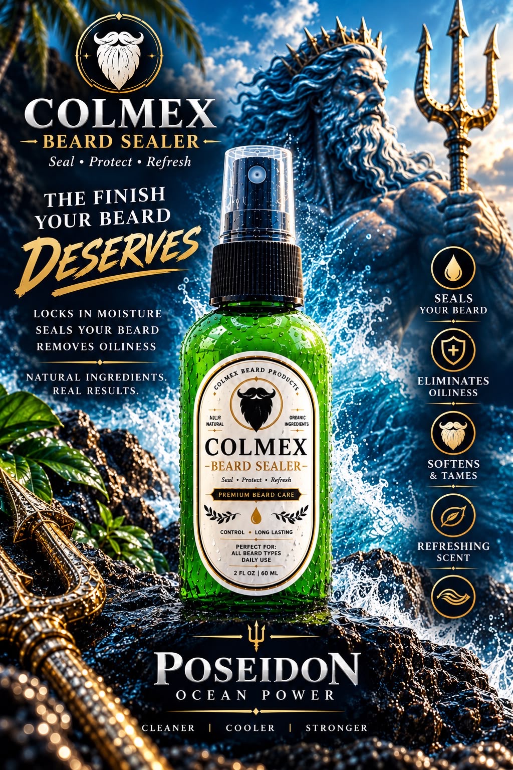 Poseidon beard mist-sealer