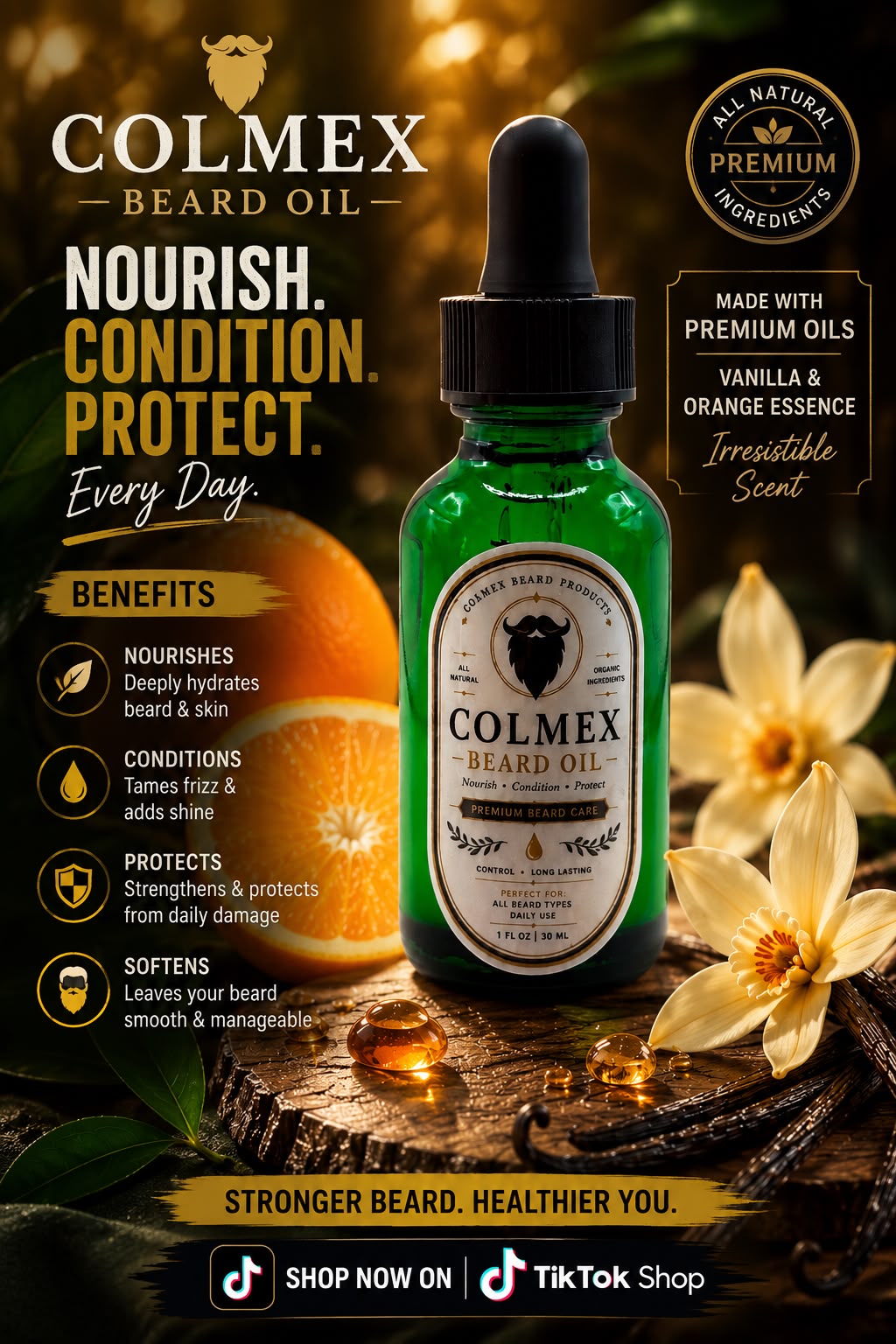 Vanilla orange beard oil